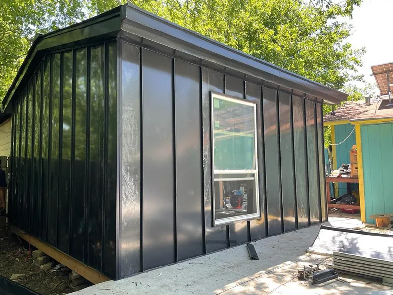 Black standing seam metal wall panels for Metal Roof Installation in Harrisonburg