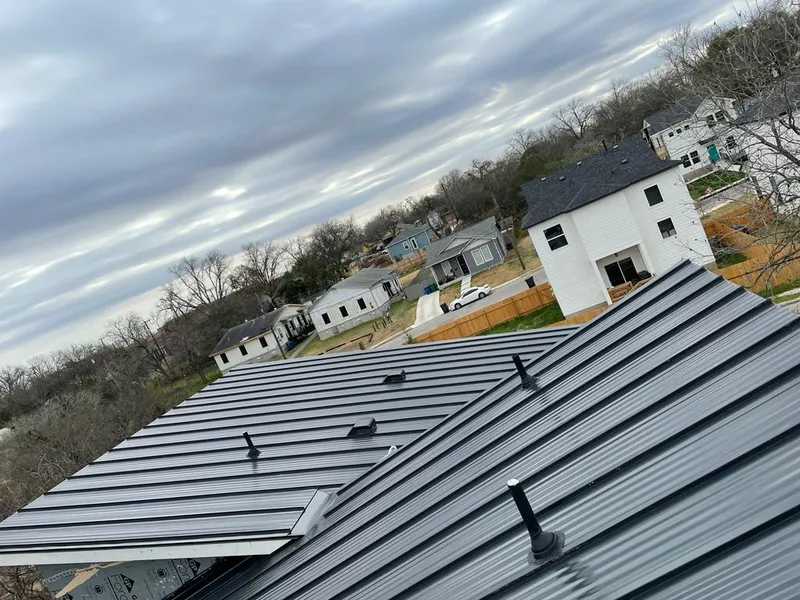 Standing seam metal roof panels with vents for Skylight Repair in Harrisonburg